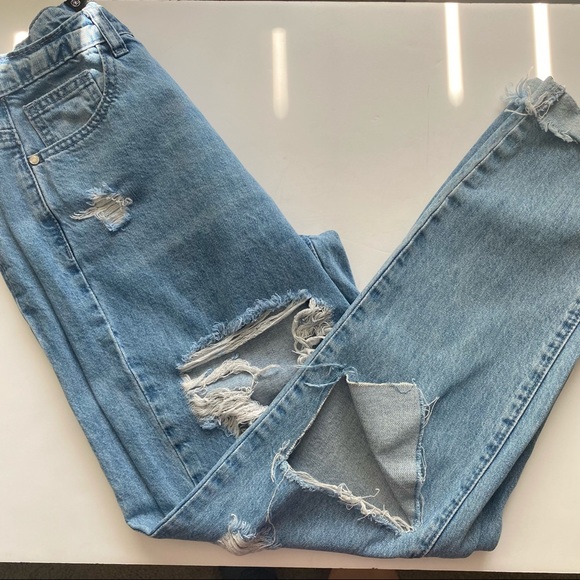 wash riot high rise ripped mom rigid jean - Picture 5 of 11